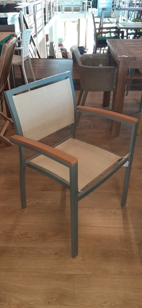 cadira alumini textilen